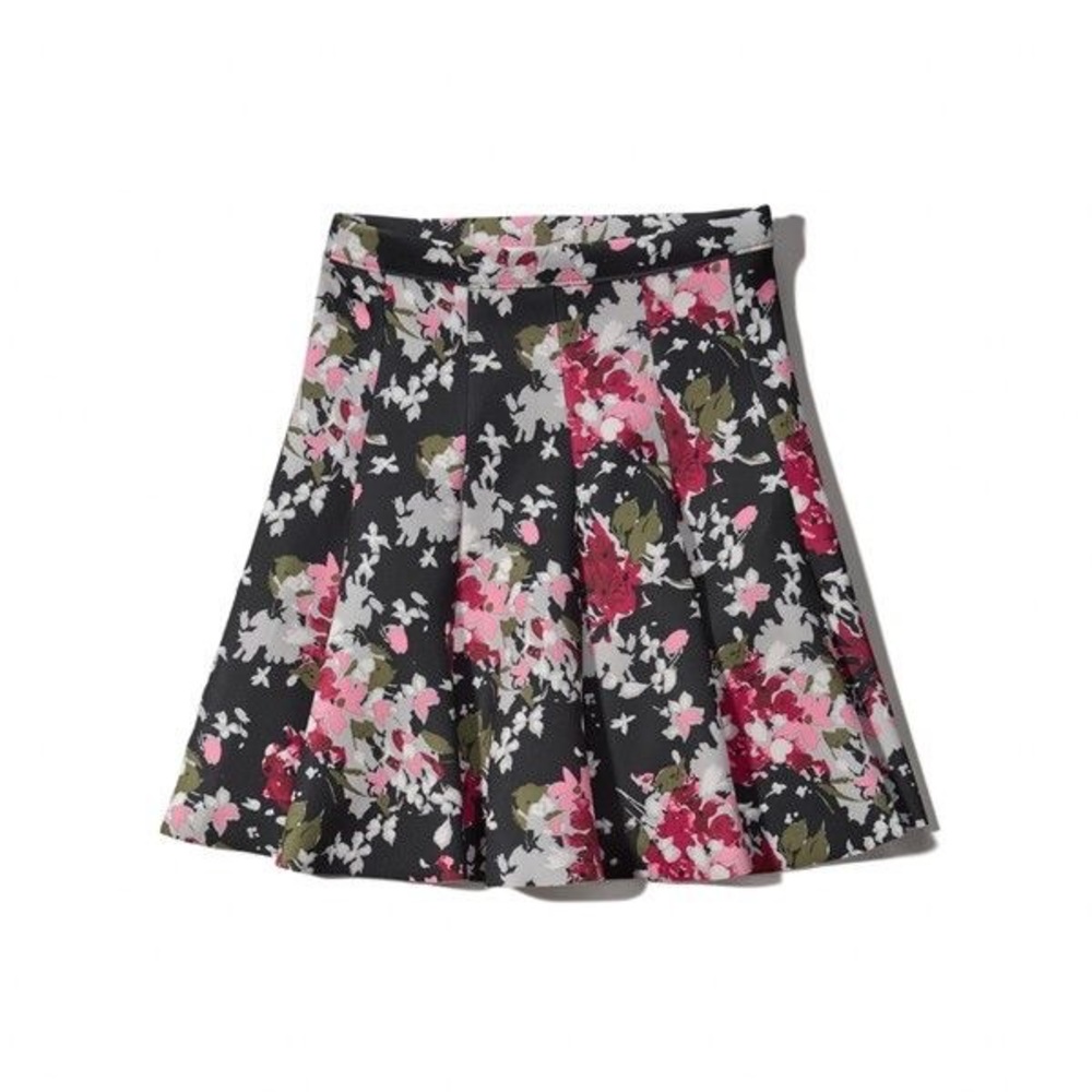 Abercrombie Floral Skater Skirt